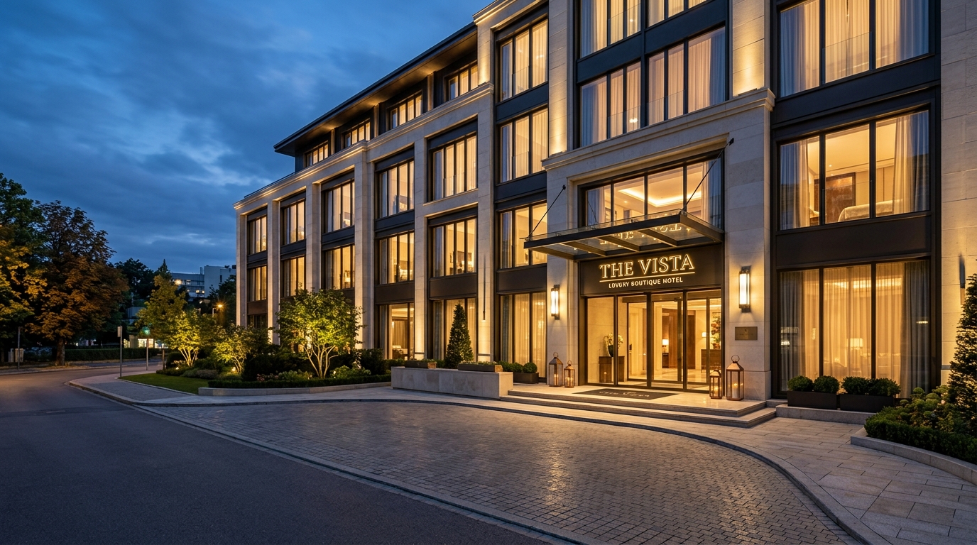 Vetted hotel facade