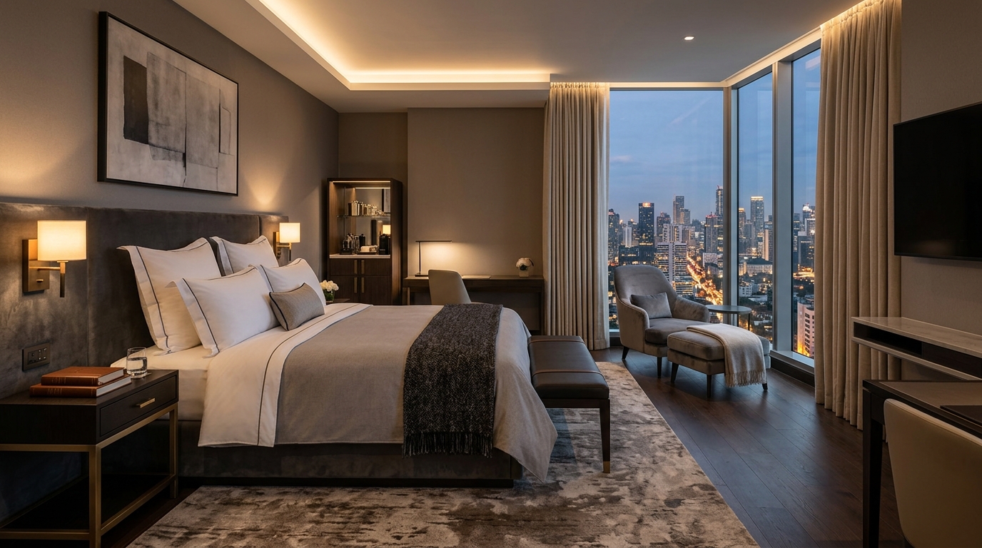 Guest suite prepared for delegations