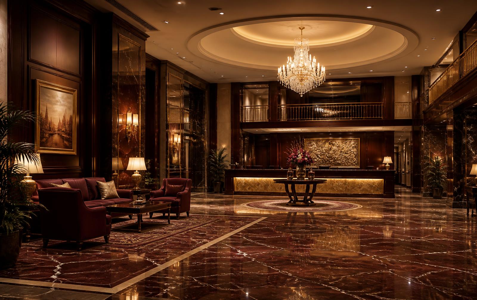 Hotel exterior near venues